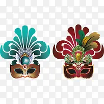 彩色化妆舞会面具-空若网 彩色化妆舞会面具-空若网