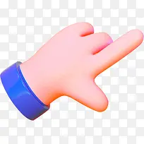 卡通海报手指效果设计-空若网 卡通海报手指效果设计-空若网