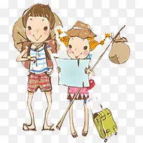 卡通插画人物效果-空若网 卡通插画人物效果-空若网