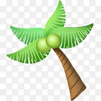 摄影卡通椰子树效果矢量图-空若网 摄影卡通椰子树效果矢量图-空若网