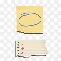 矢量卡通手绘手撕记事本-空若网 矢量卡通手绘手撕记事本-空若网