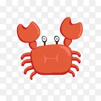 矢量卡通简洁扁平化螃蟹png-空若网 矢量卡通简洁扁平化螃蟹png-空若网