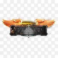 黑色简约标签翅膀边框纹理-空若网 黑色简约标签翅膀边框纹理-空若网