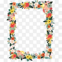 多彩清新花藤边框纹理-空若网 多彩清新花藤边框纹理-空若网