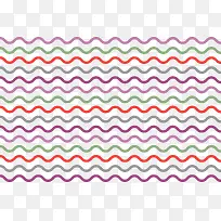 多彩简约波浪边框纹理-空若网 多彩简约波浪边框纹理-空若网
