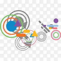 彩色几何图形-空若网 彩色几何图形-空若网