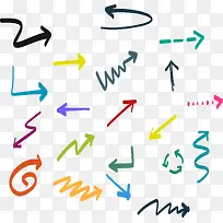 彩色手账箭头-空若网 彩色手账箭头-空若网