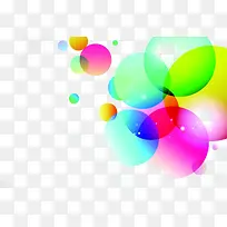 彩色圆圈泡泡素材-空若网 彩色圆圈泡泡素材-空若网