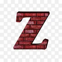 红砖墙字母z-空若网 红砖墙字母z-空若网