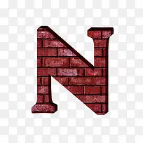 红砖墙字母n-空若网 红砖墙字母n-空若网