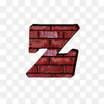 红砖墙字母z-空若网 红砖墙字母z-空若网