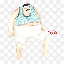 手绘胖子-空若网 手绘胖子-空若网