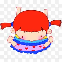 卡通创意小女孩图-空若网 卡通创意小女孩图-空若网