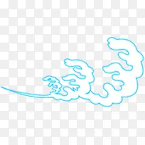 卡通白色蓝边海浪-空若网 卡通白色蓝边海浪-空若网