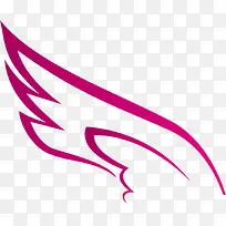 玫红色翅膀促销活动展架-空若网 玫红色翅膀促销活动展架-空若网