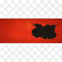 红色裂纹促销海报-空若网 红色裂纹促销海报-空若网