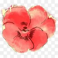 手绘红色花促销海报-空若网 手绘红色花促销海报-空若网