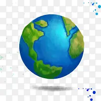 创意水彩地球-空若网 创意水彩地球-空若网