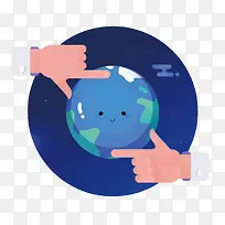 矢量扁平化地球-空若网 矢量扁平化地球-空若网