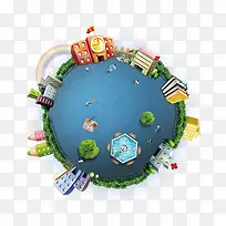 卡通地球-空若网 卡通地球-空若网