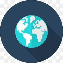 地球扁平化图标-空若网 地球扁平化图标-空若网
