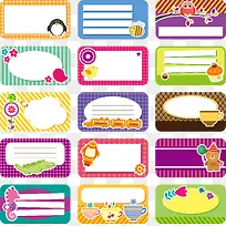 矢量手绘卡通标签-空若网 矢量手绘卡通标签-空若网