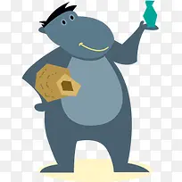 卡通大猩猩促销标签-空若网 卡通大猩猩促销标签-空若网