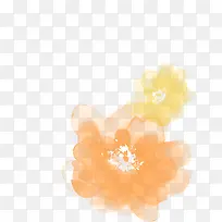 彩色水墨花朵随性-空若网 彩色水墨花朵随性-空若网