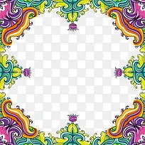 立体艺术多彩边框纹理-空若网 立体艺术多彩边框纹理-空若网