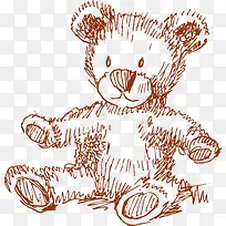 手绘卡通小熊图案-空若网 手绘卡通小熊图案-空若网