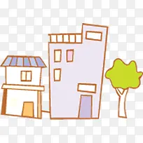 手绘卡通房屋可爱-空若网 手绘卡通房屋可爱-空若网