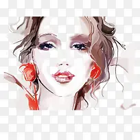 水彩人物头像-空若网 水彩人物头像-空若网