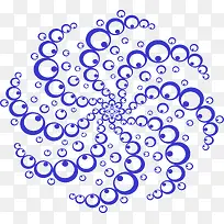 科学几何蓝色圆形图案-空若网 科学几何蓝色圆形图案-空若网