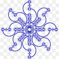 科学几何蓝色圆形图案-空若网 科学几何蓝色圆形图案-空若网