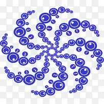 科学几何蓝色圆形图案-空若网 科学几何蓝色圆形图案-空若网