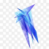 蓝色科技风矢量三角形装饰几何-空若网 蓝色科技风矢量三角形装饰几何-空若网