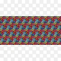 复古彩色叶纹纹理-空若网 复古彩色叶纹纹理-空若网