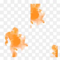 橙色水彩卡片矢量设计素材-空若网 橙色水彩卡片矢量设计素材-空若网