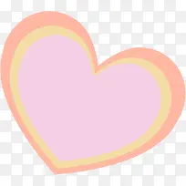 彩色分层爱心创意-空若网 彩色分层爱心创意-空若网