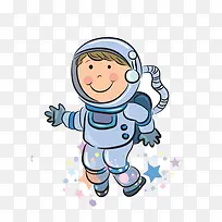 手绘卡通宇航员素材-空若网 手绘卡通宇航员素材-空若网