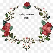 春夏花朵花环创意-空若网 春夏花朵花环创意-空若网