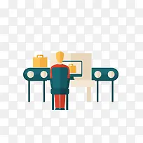 工作白领扁平化小人-空若网 工作白领扁平化小人-空若网