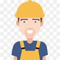 建筑工人矢量图-空若网 建筑工人矢量图-空若网