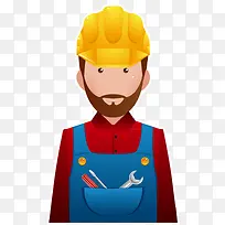 矢量卡通建筑工维修工高清素材-空若网 矢量卡通建筑工维修工高清素材-空若网