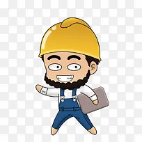 带安全帽的工人-空若网 带安全帽的工人-空若网