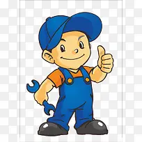 手绘卡通安装工人扳子素材-空若网 手绘卡通安装工人扳子素材-空若网