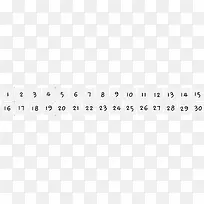 矢量日历数字-空若网 矢量日历数字-空若网