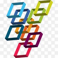 矢量彩色方框-空若网 矢量彩色方框-空若网