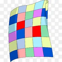 彩色方框棉被-空若网 彩色方框棉被-空若网