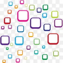 简约彩色方框图案-空若网 简约彩色方框图案-空若网